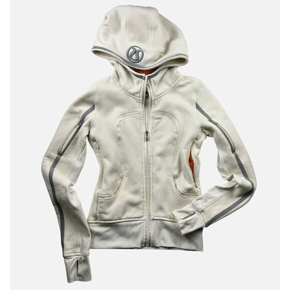 Lululemon Uba Hoodie *Reflective Polar Cream-Creamsicle Pop Sz 4 Special Edition - Picture 5 of 14